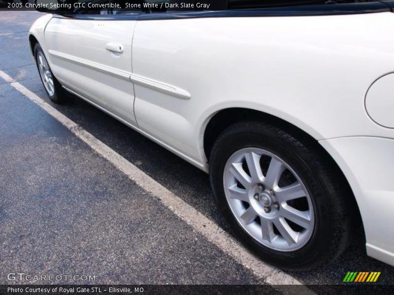 Stone White / Dark Slate Gray 2005 Chrysler Sebring GTC Convertible