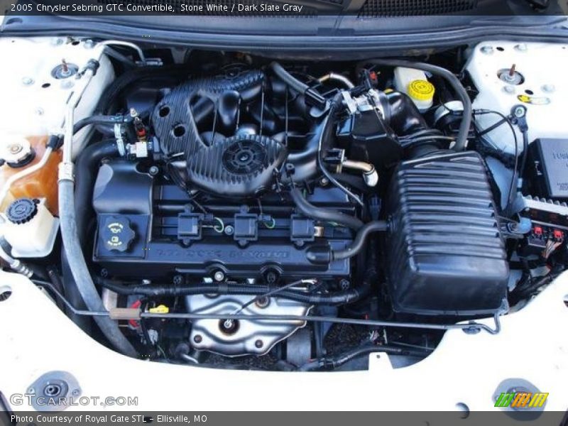 Stone White / Dark Slate Gray 2005 Chrysler Sebring GTC Convertible