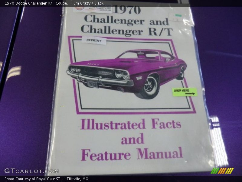 Books/Manuals of 1970 Challenger R/T Coupe