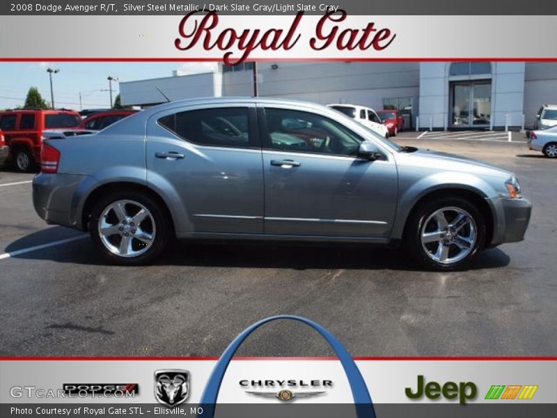 Silver Steel Metallic / Dark Slate Gray/Light Slate Gray 2008 Dodge Avenger R/T