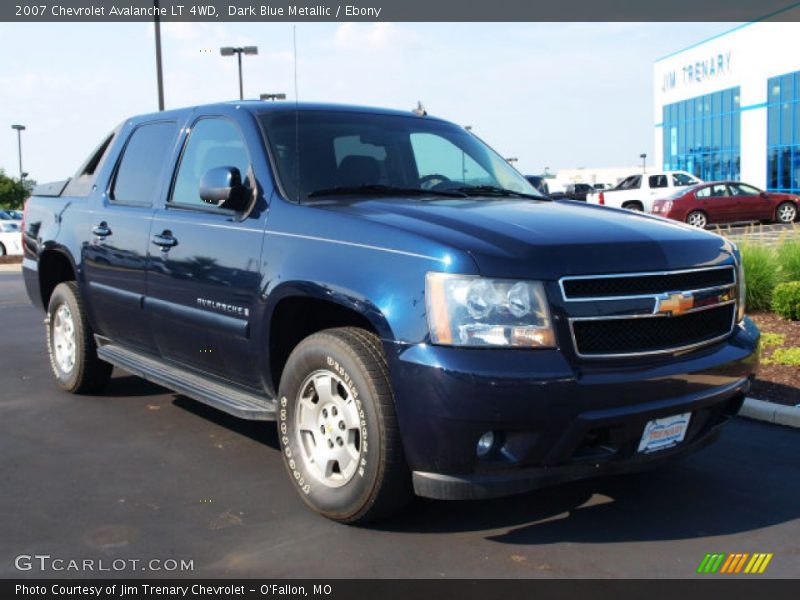 Dark Blue Metallic / Ebony 2007 Chevrolet Avalanche LT 4WD