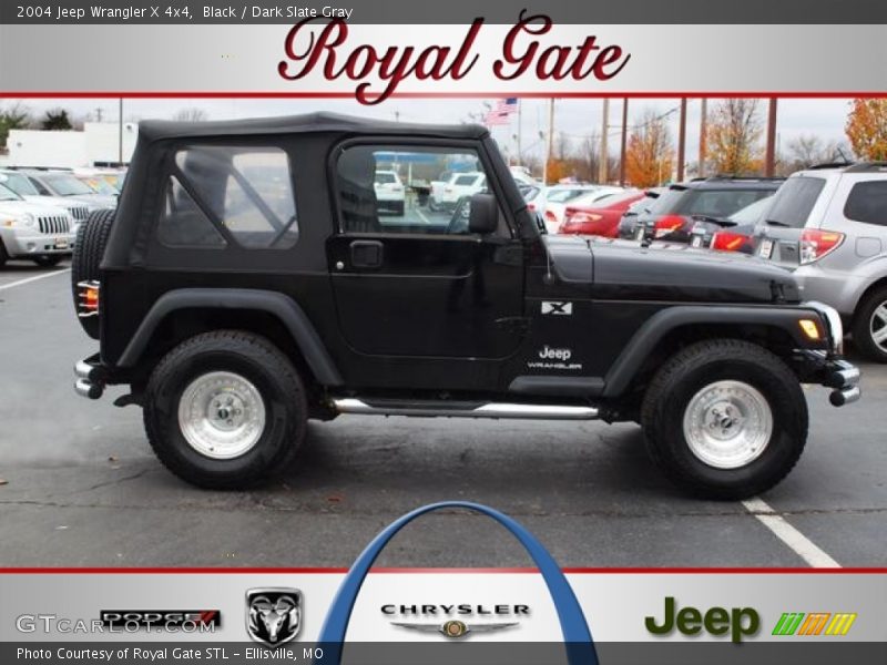 Black / Dark Slate Gray 2004 Jeep Wrangler X 4x4