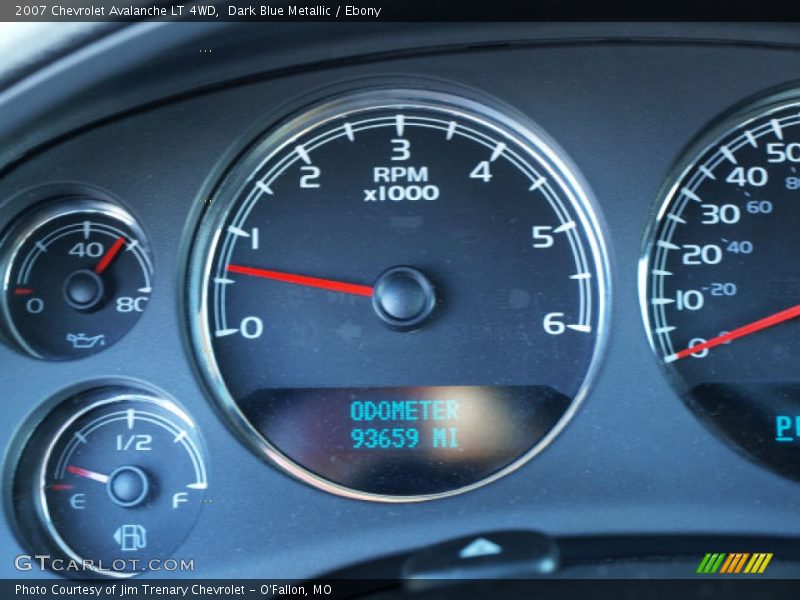 Dark Blue Metallic / Ebony 2007 Chevrolet Avalanche LT 4WD
