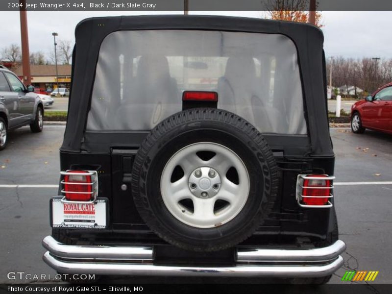 Black / Dark Slate Gray 2004 Jeep Wrangler X 4x4
