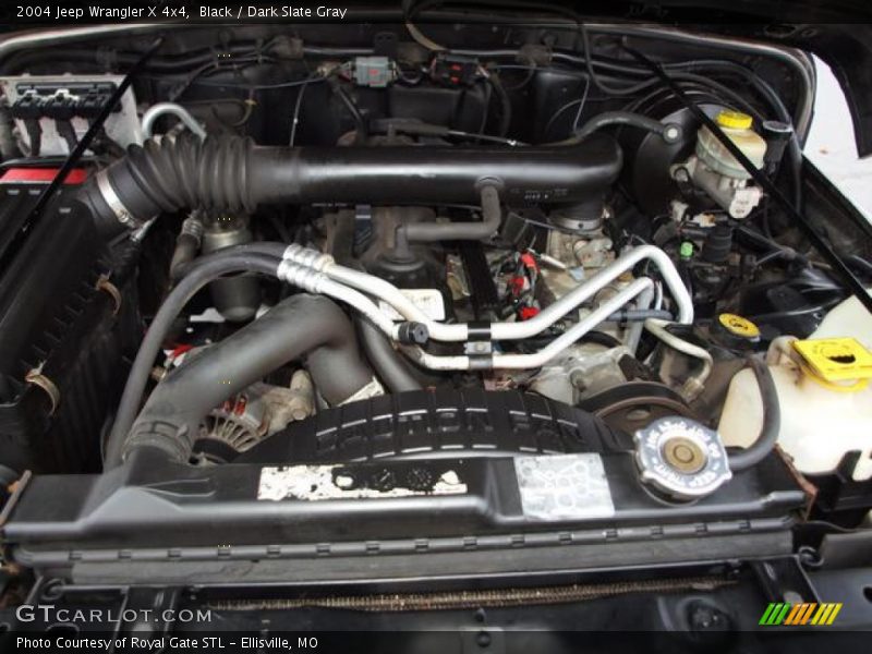 Black / Dark Slate Gray 2004 Jeep Wrangler X 4x4
