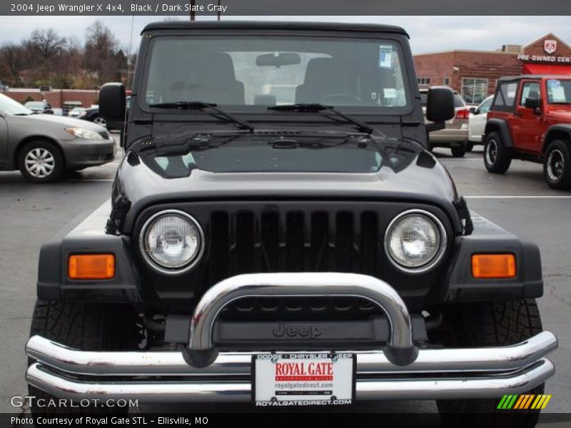 Black / Dark Slate Gray 2004 Jeep Wrangler X 4x4