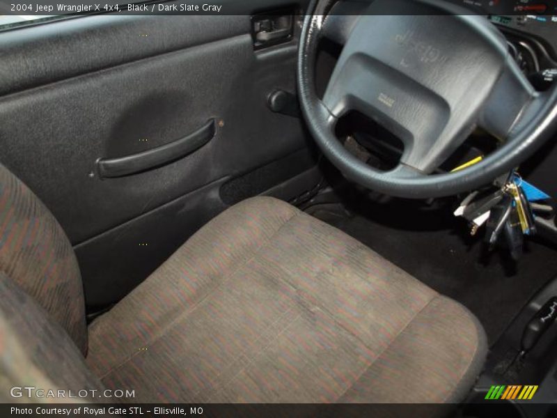 Black / Dark Slate Gray 2004 Jeep Wrangler X 4x4