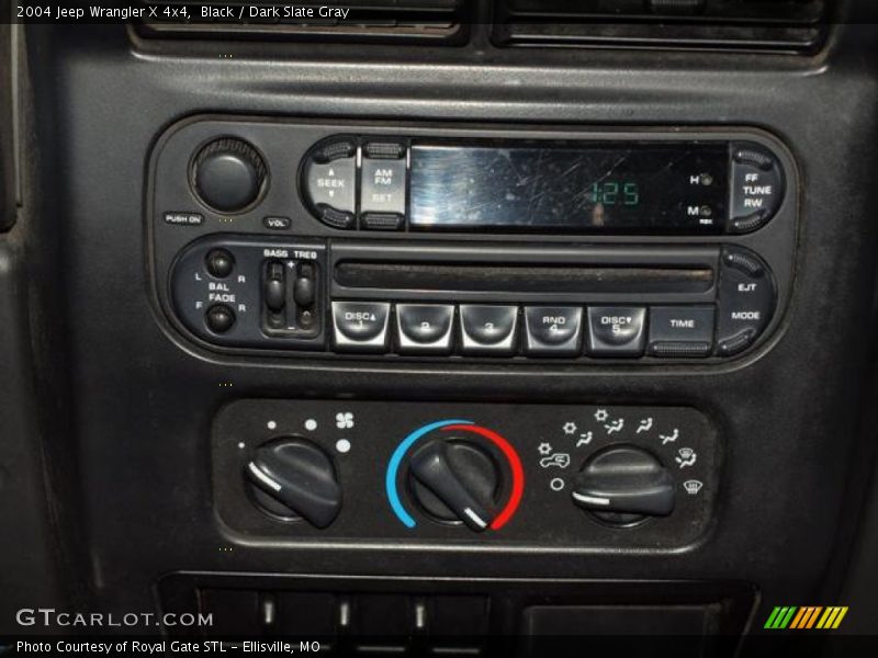 Black / Dark Slate Gray 2004 Jeep Wrangler X 4x4
