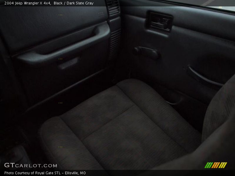 Black / Dark Slate Gray 2004 Jeep Wrangler X 4x4