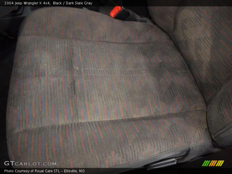 Black / Dark Slate Gray 2004 Jeep Wrangler X 4x4