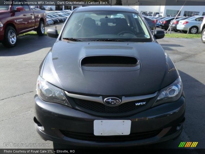 Dark Gray Metallic / Carbon Black 2009 Subaru Impreza WRX Sedan