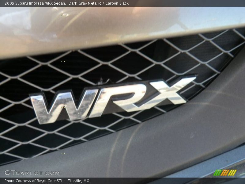 Dark Gray Metallic / Carbon Black 2009 Subaru Impreza WRX Sedan