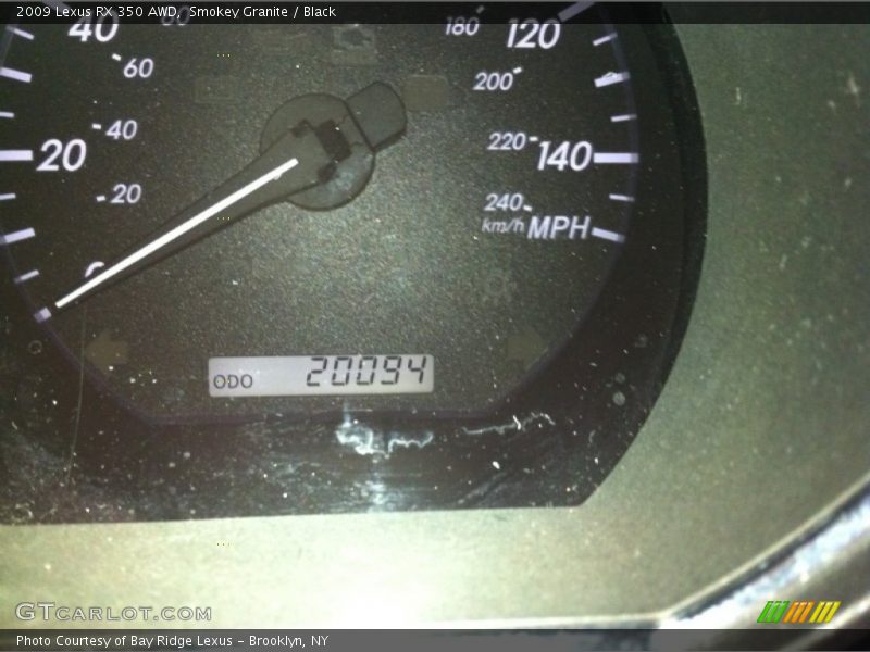 Smokey Granite / Black 2009 Lexus RX 350 AWD