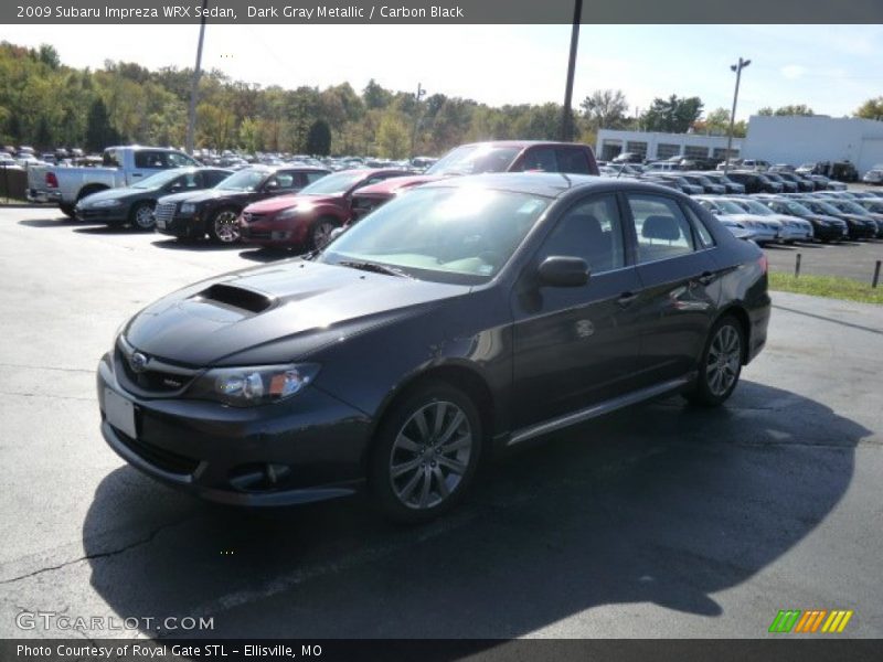 Dark Gray Metallic / Carbon Black 2009 Subaru Impreza WRX Sedan