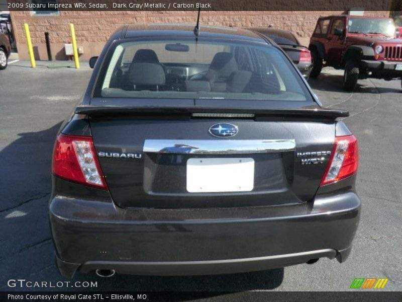 Dark Gray Metallic / Carbon Black 2009 Subaru Impreza WRX Sedan