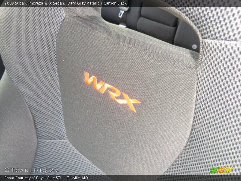 Dark Gray Metallic / Carbon Black 2009 Subaru Impreza WRX Sedan