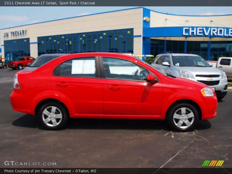 Sport Red / Charcoal 2011 Chevrolet Aveo LT Sedan