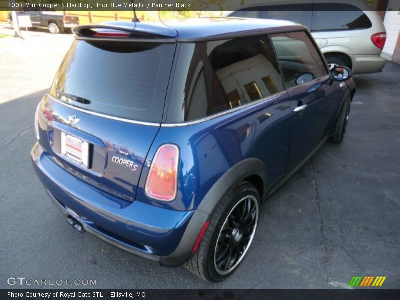 Indi Blue Metallic / Panther Black 2003 Mini Cooper S Hardtop