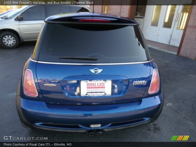 Indi Blue Metallic / Panther Black 2003 Mini Cooper S Hardtop