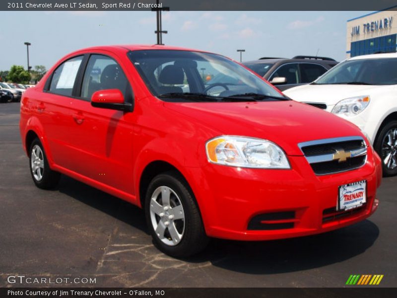 Sport Red / Charcoal 2011 Chevrolet Aveo LT Sedan