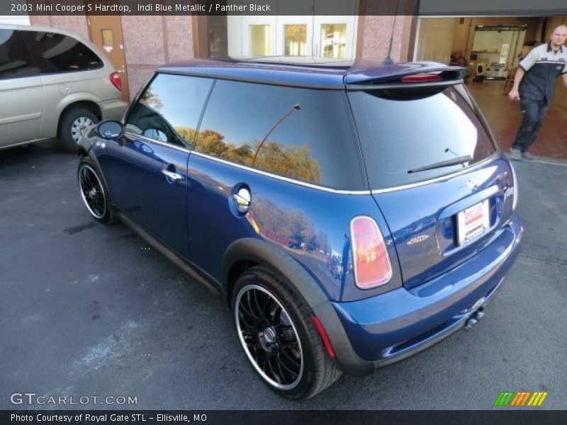 Indi Blue Metallic / Panther Black 2003 Mini Cooper S Hardtop