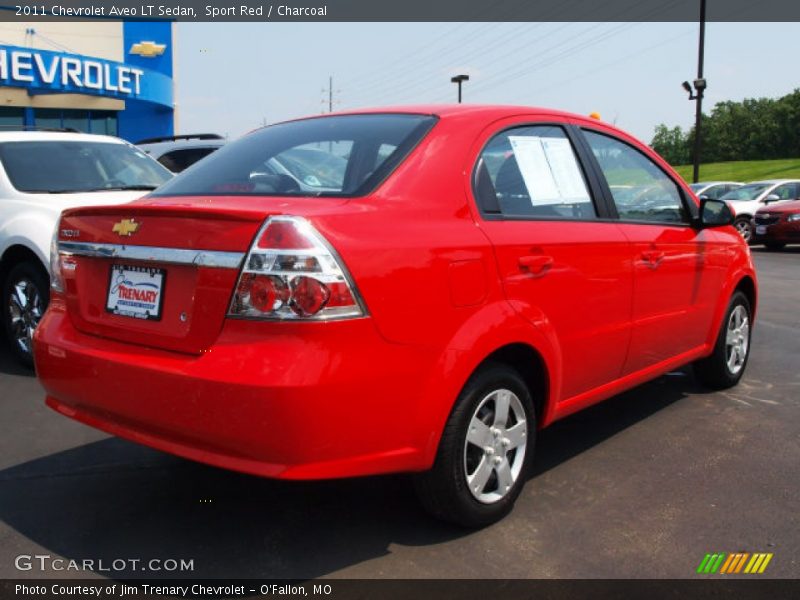 Sport Red / Charcoal 2011 Chevrolet Aveo LT Sedan