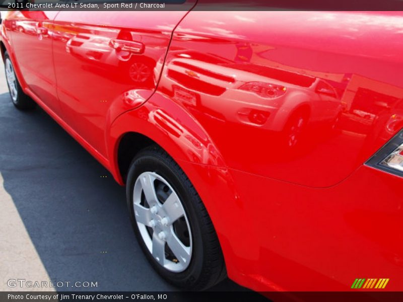 Sport Red / Charcoal 2011 Chevrolet Aveo LT Sedan