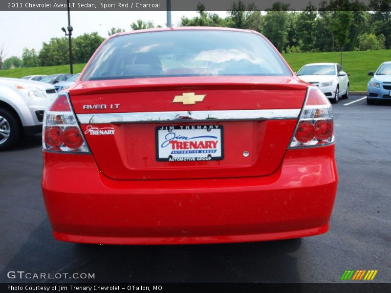 Sport Red / Charcoal 2011 Chevrolet Aveo LT Sedan