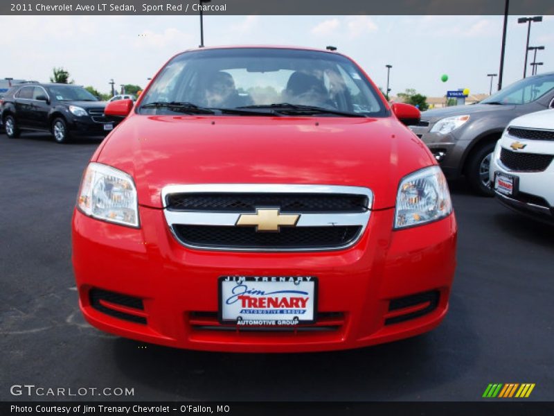 Sport Red / Charcoal 2011 Chevrolet Aveo LT Sedan