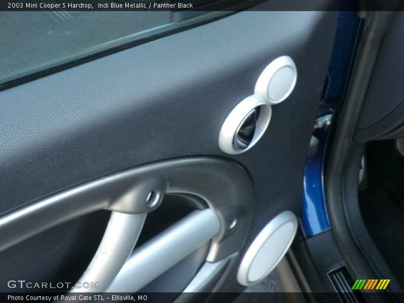 Indi Blue Metallic / Panther Black 2003 Mini Cooper S Hardtop