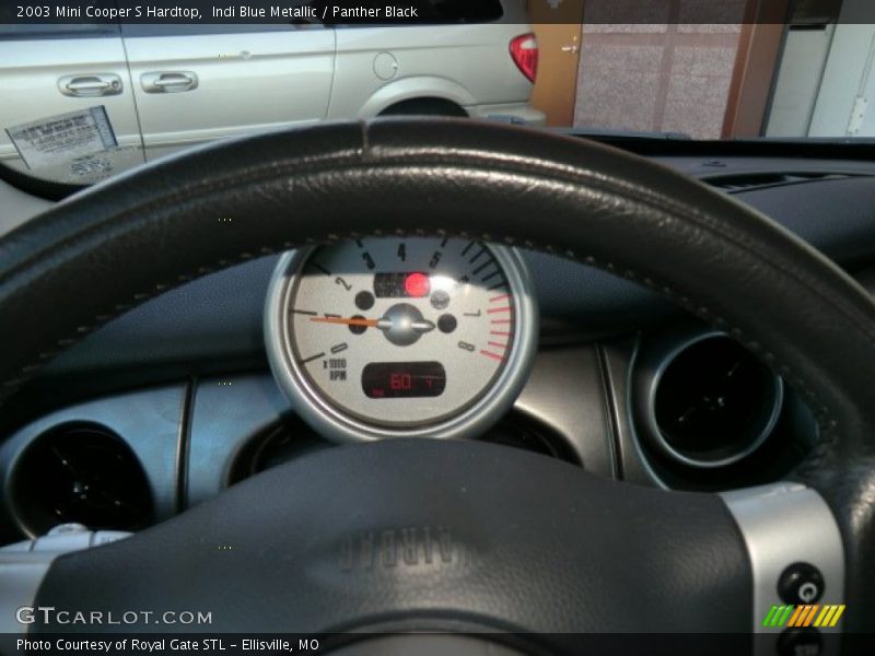 Indi Blue Metallic / Panther Black 2003 Mini Cooper S Hardtop