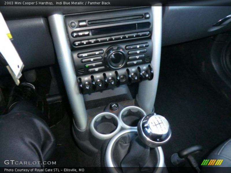 Indi Blue Metallic / Panther Black 2003 Mini Cooper S Hardtop