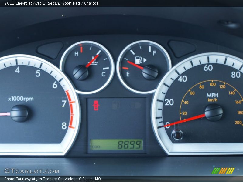 Sport Red / Charcoal 2011 Chevrolet Aveo LT Sedan