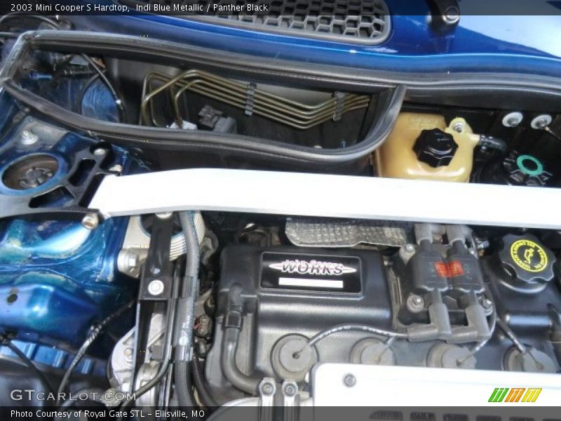 Indi Blue Metallic / Panther Black 2003 Mini Cooper S Hardtop