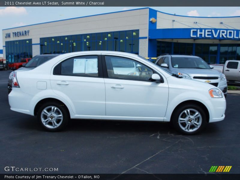 Summit White / Charcoal 2011 Chevrolet Aveo LT Sedan