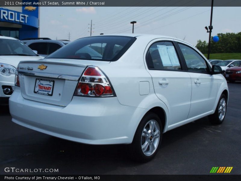 Summit White / Charcoal 2011 Chevrolet Aveo LT Sedan