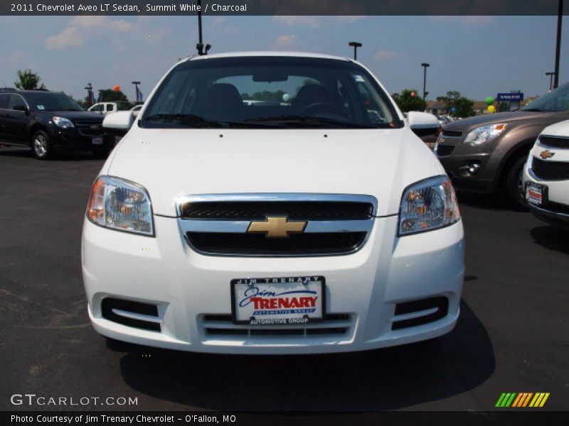 Summit White / Charcoal 2011 Chevrolet Aveo LT Sedan