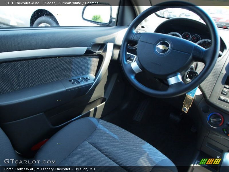 Summit White / Charcoal 2011 Chevrolet Aveo LT Sedan