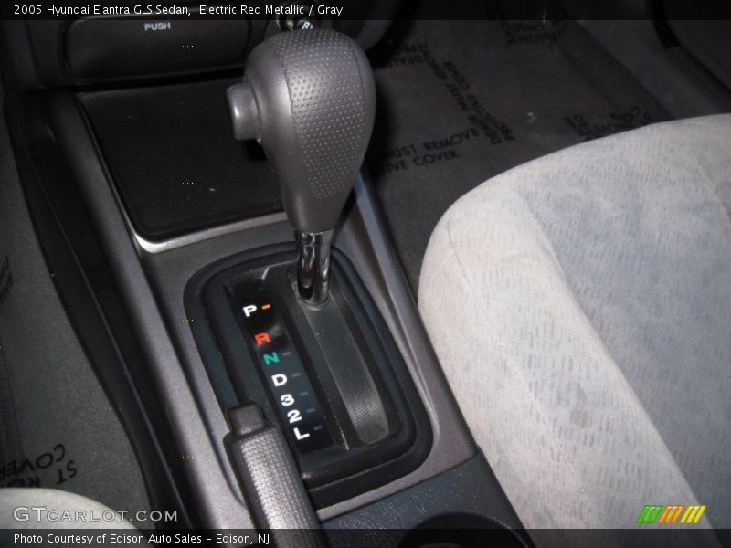 Electric Red Metallic / Gray 2005 Hyundai Elantra GLS Sedan