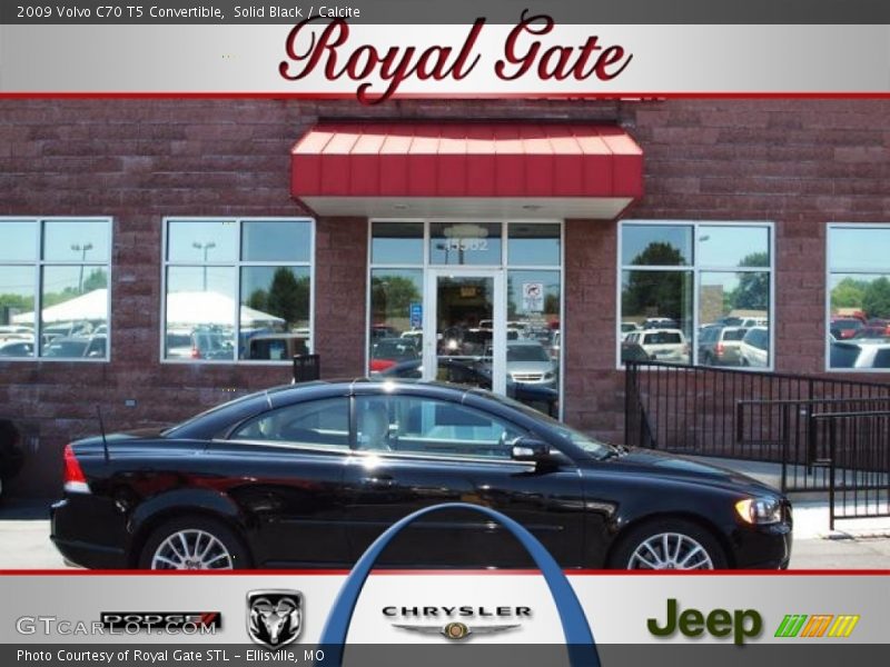 Solid Black / Calcite 2009 Volvo C70 T5 Convertible