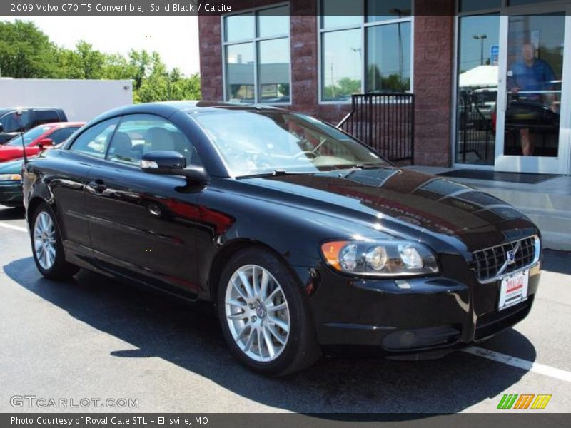 Solid Black / Calcite 2009 Volvo C70 T5 Convertible