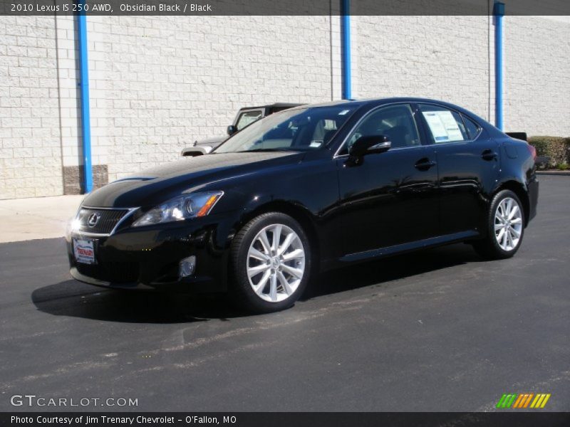 Obsidian Black / Black 2010 Lexus IS 250 AWD
