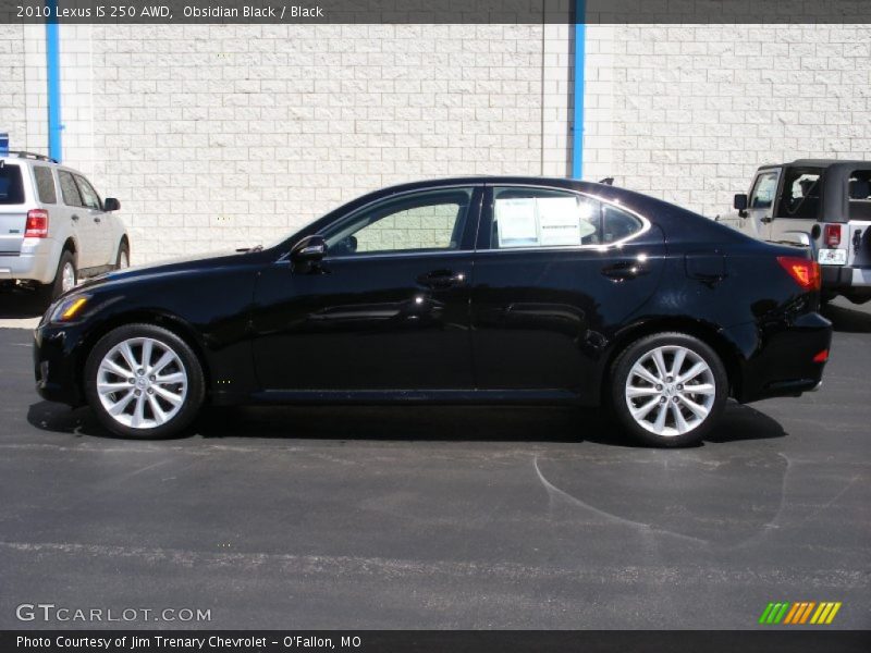 Obsidian Black / Black 2010 Lexus IS 250 AWD