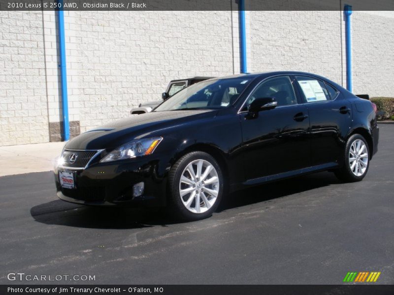 Obsidian Black / Black 2010 Lexus IS 250 AWD