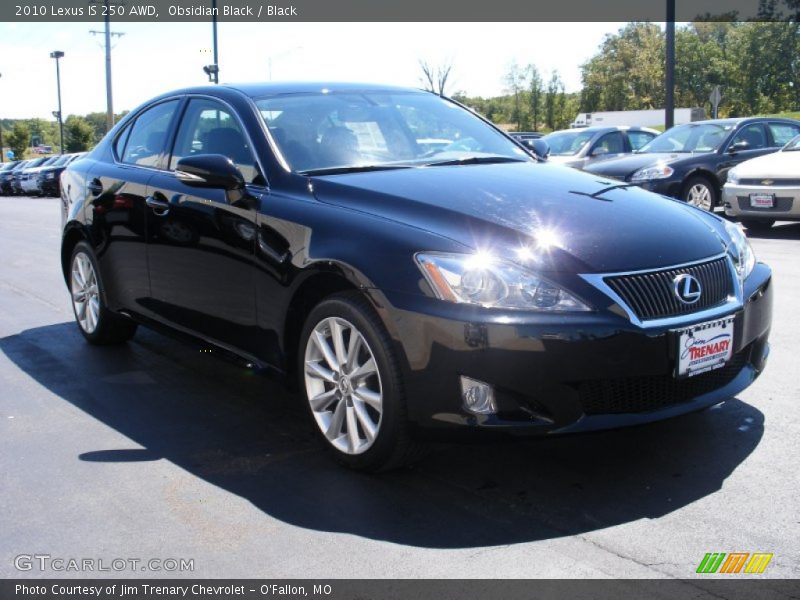 Obsidian Black / Black 2010 Lexus IS 250 AWD
