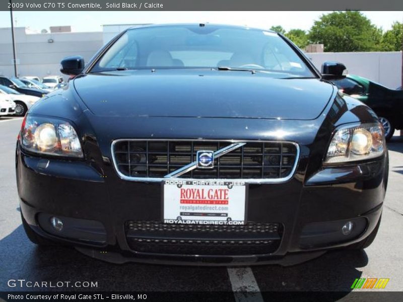 Solid Black / Calcite 2009 Volvo C70 T5 Convertible