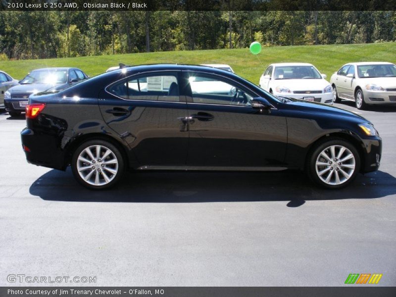 Obsidian Black / Black 2010 Lexus IS 250 AWD