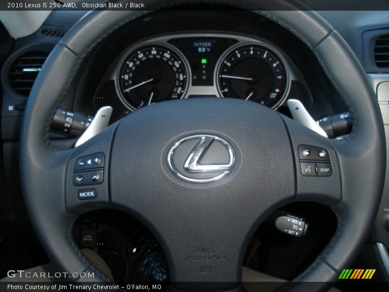 Obsidian Black / Black 2010 Lexus IS 250 AWD