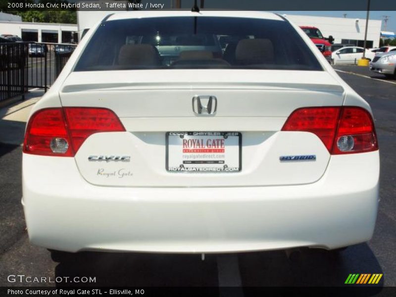 Taffeta White / Ivory 2008 Honda Civic Hybrid Sedan