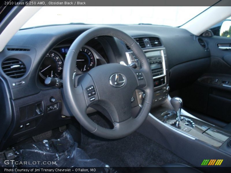 Obsidian Black / Black 2010 Lexus IS 250 AWD